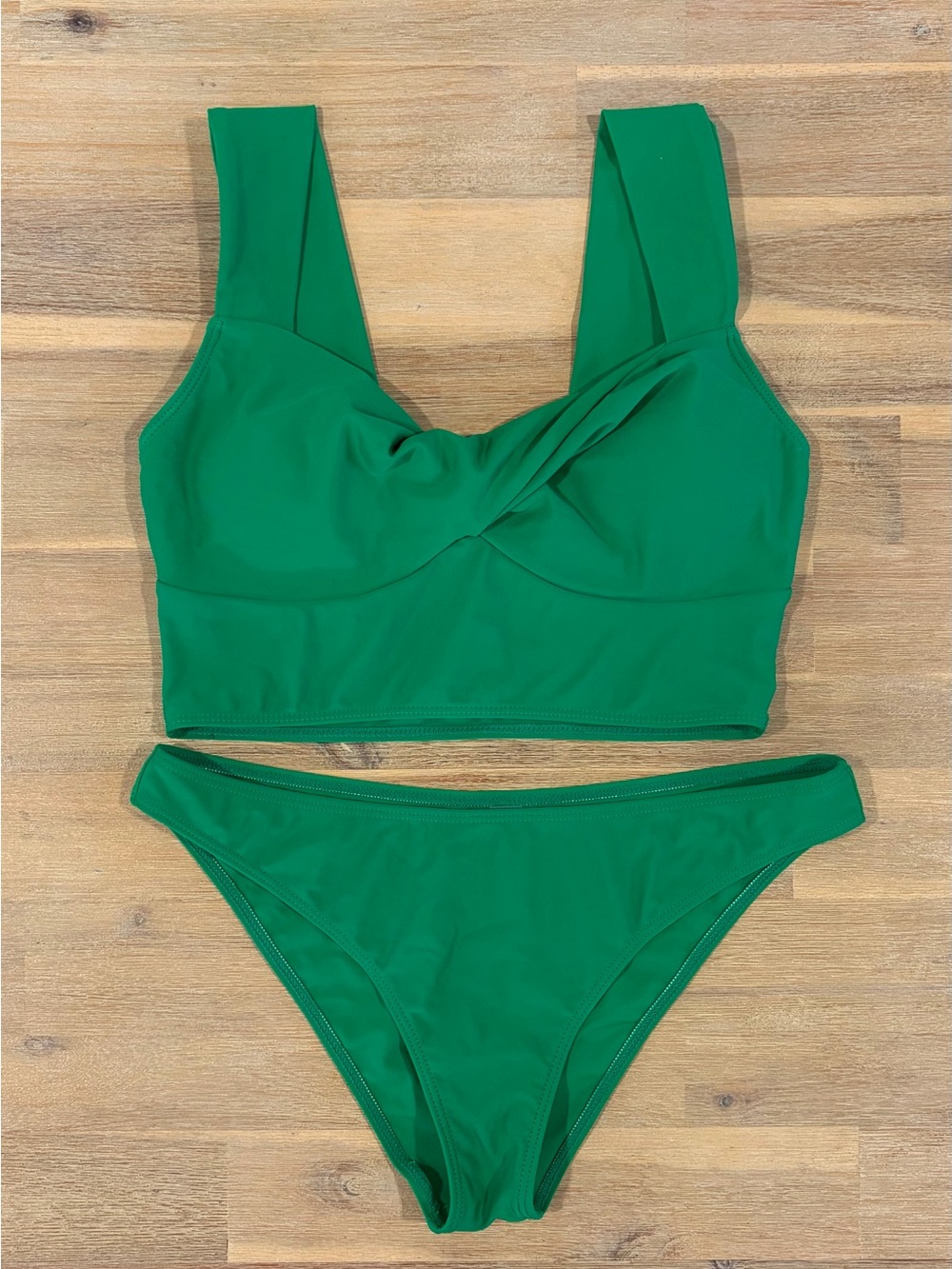 Green Ruffled Swim Set - Picture 3 of 5